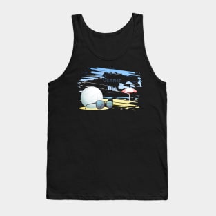 it' s  summer  time sports card .volleyball Tank Top